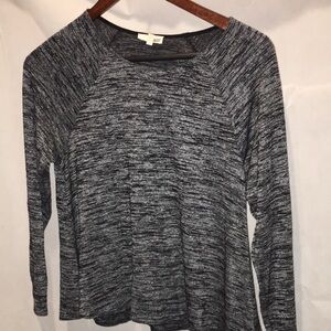 Wilfred Free Heather Gray Long Sleeve Top | Size M